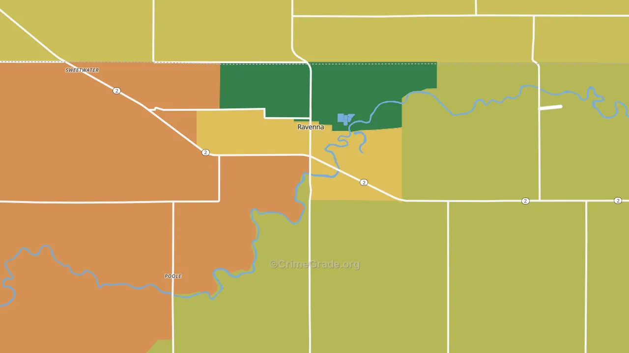 Ravenna, NE Map of Vandalism Rates