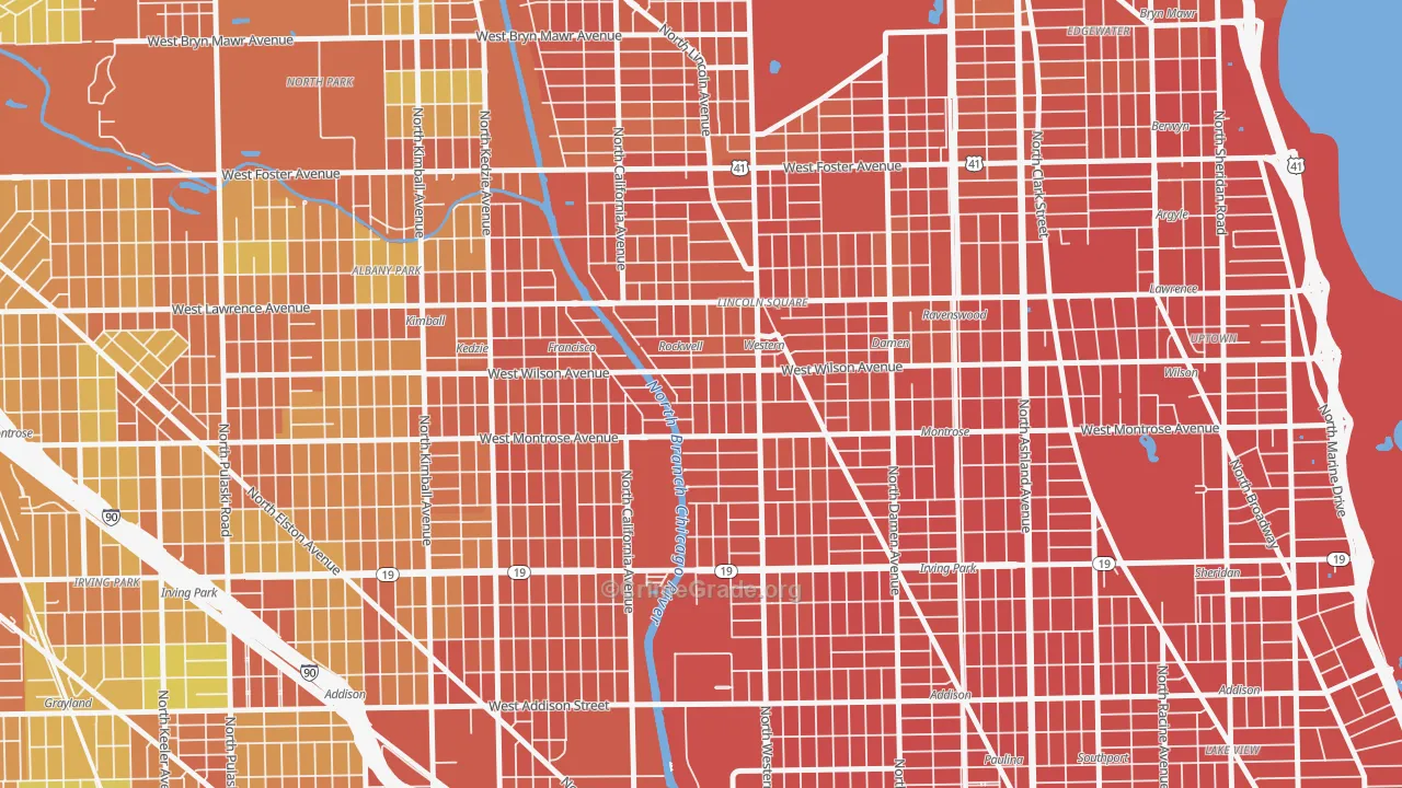 Ravenswood Gardens, Chicago, IL Map of Vandalism Rates
