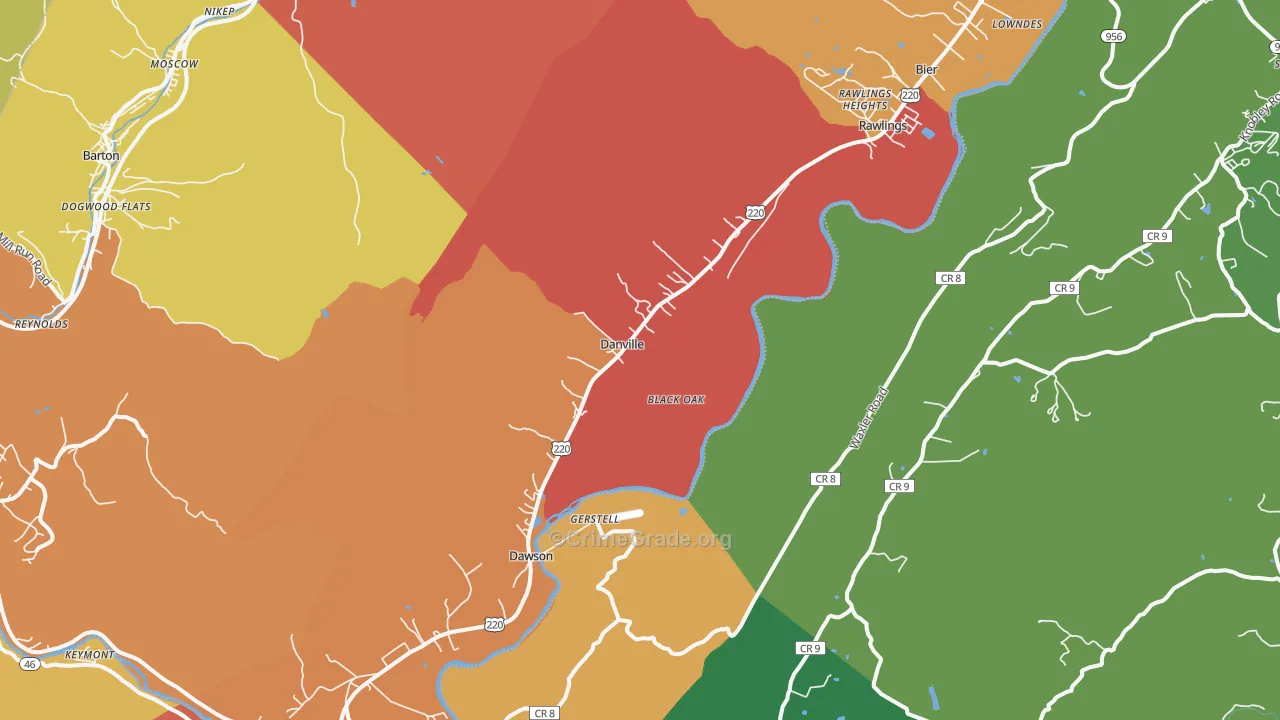 Rawlings, MD Map of Vandalism Rates