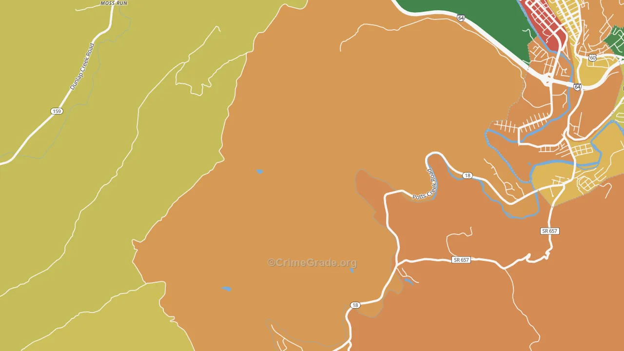 Rayon Terrace, VA Map of Vandalism Rates