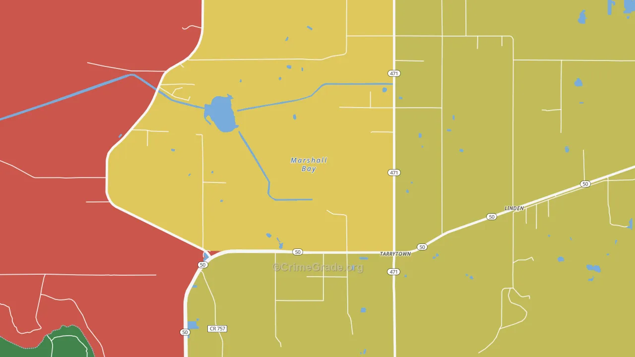 Rdg Mnr Est, FL Map of Vandalism Rates