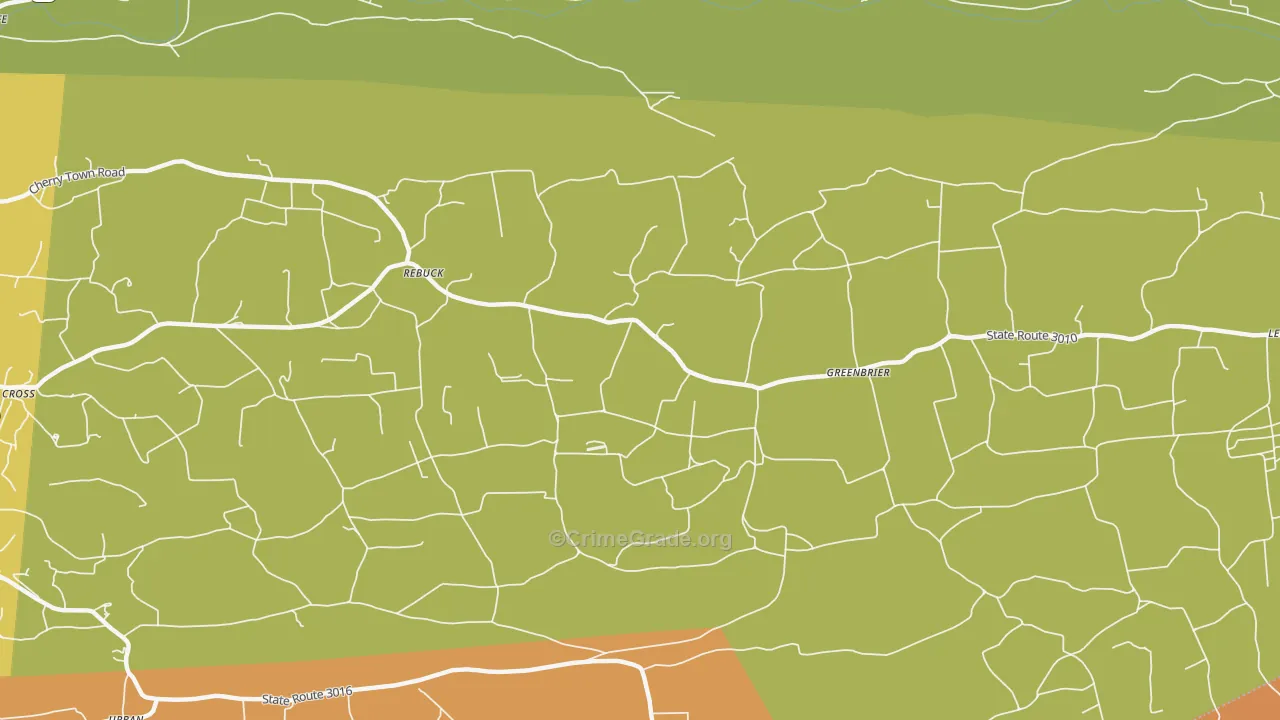 Rebuck, PA Map of Vandalism Rates