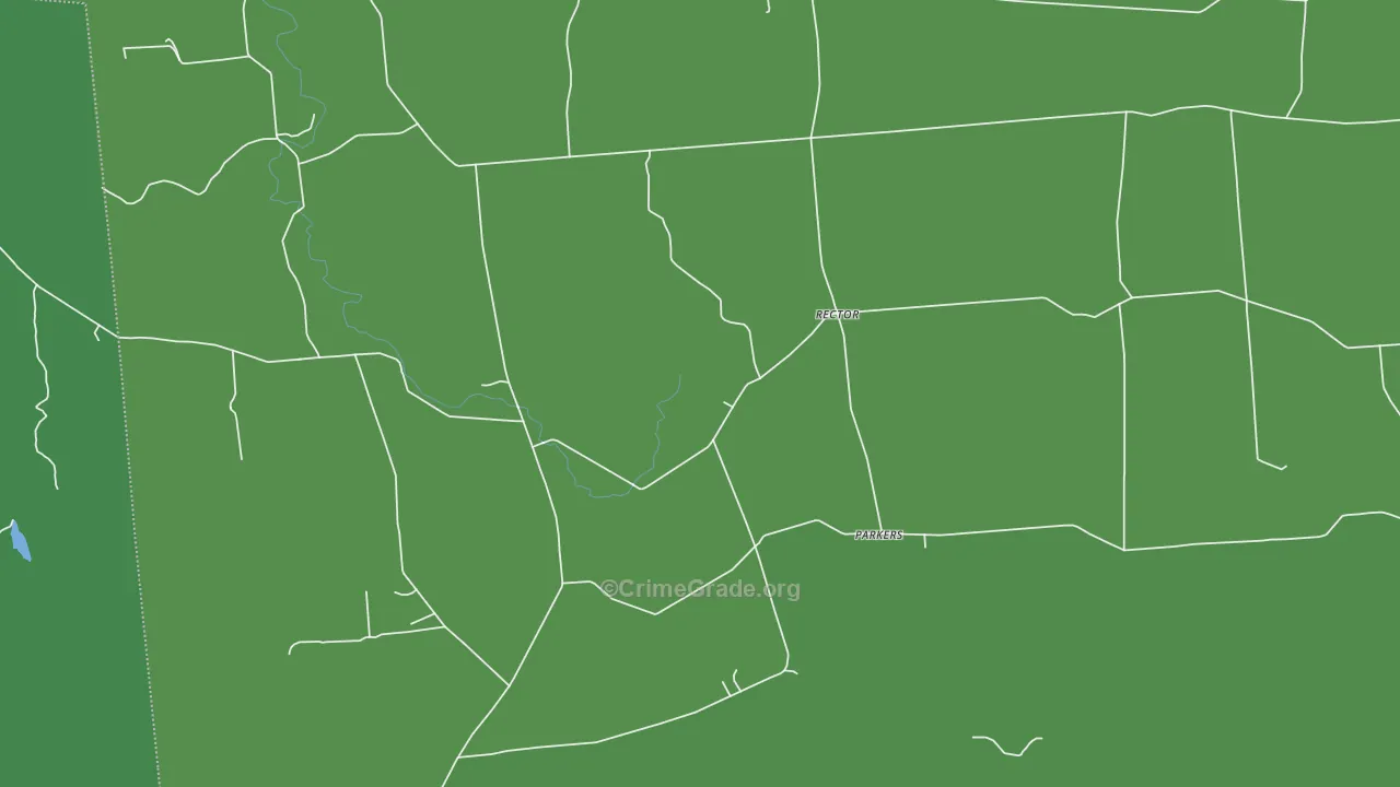 Rector, NY Map of Vandalism Rates