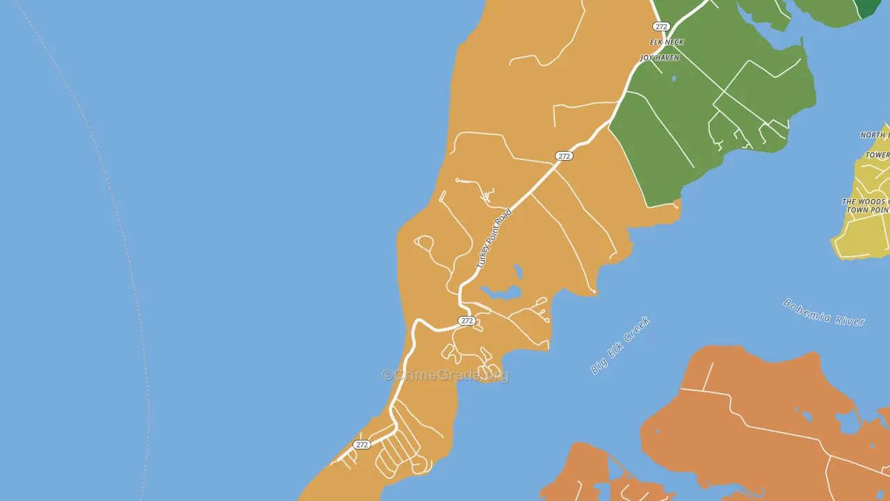 Red Point, MD Map of Vandalism Rates