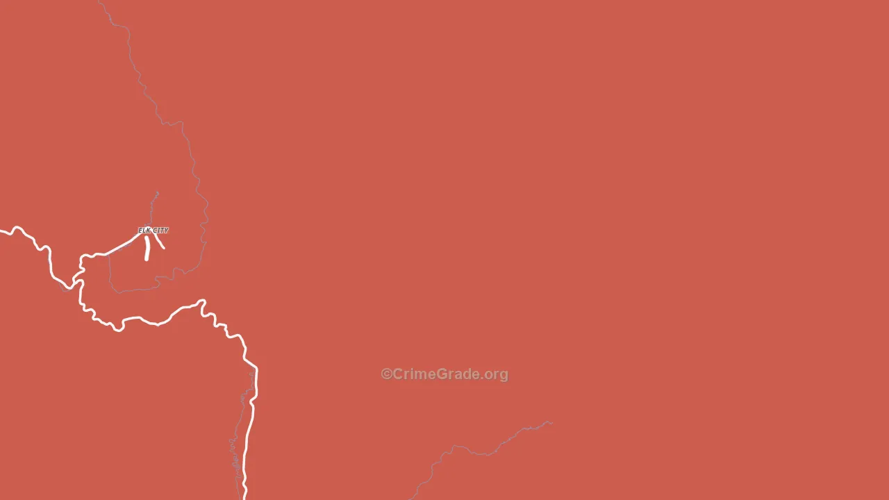 Red River Hot Springs, ID Map of Vandalism Rates