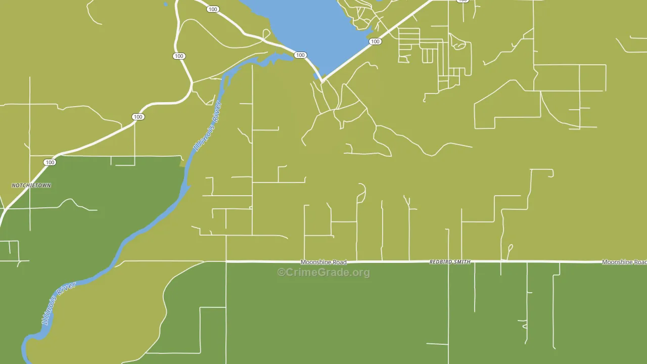 Redbird Smith, OK Map of Vandalism Rates