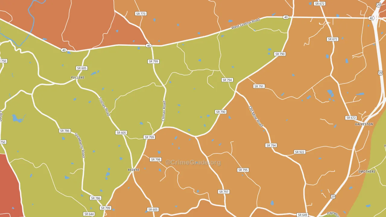 Redeye, VA Map of Vandalism Rates