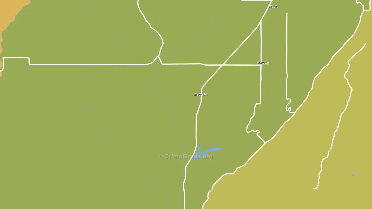 Redmesa, CO Map of Vandalism Rates