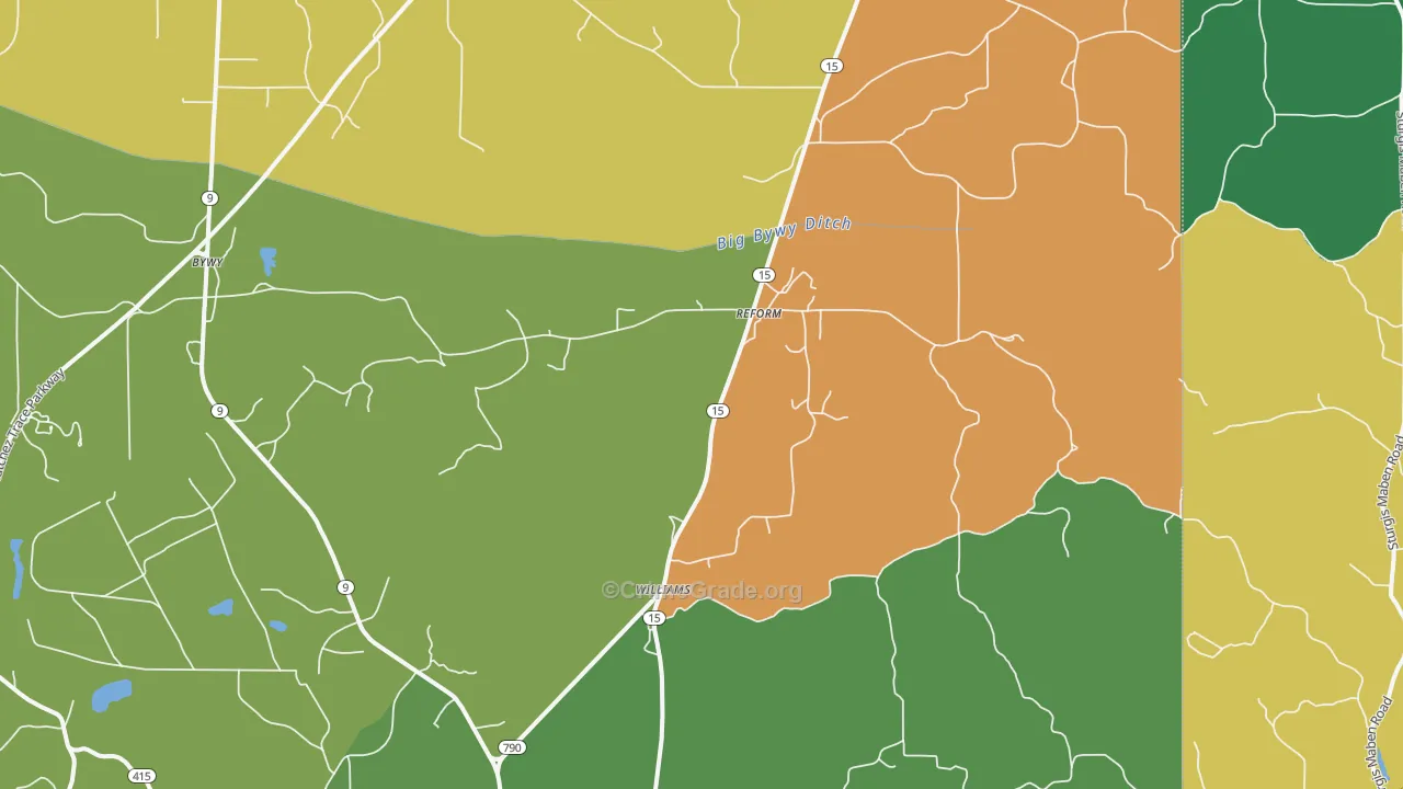 Reform, MS Map of Vandalism Rates