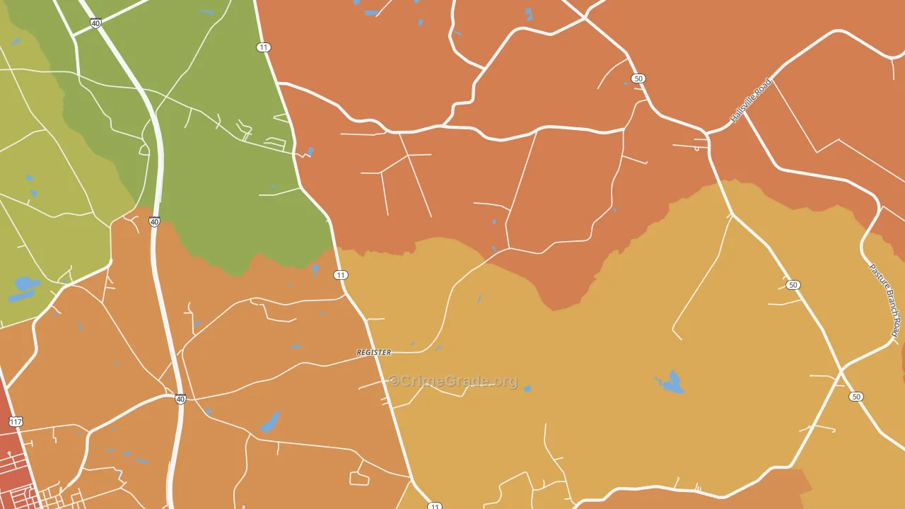Register, NC Map of Vandalism Rates