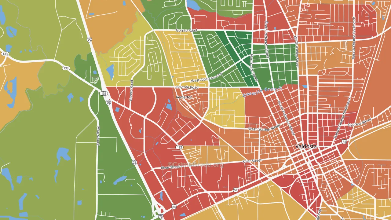 Remerton, GA Map of Vandalism Rates