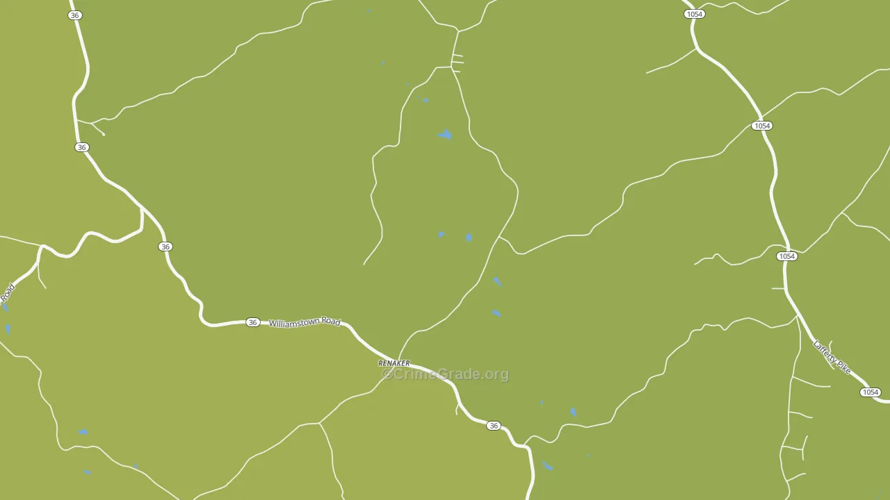 Renaker, KY Map of Vandalism Rates