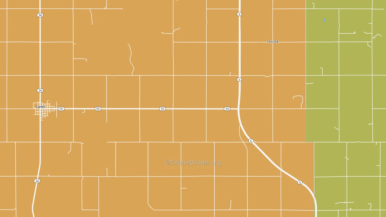 Retrop, OK Map of Vandalism Rates