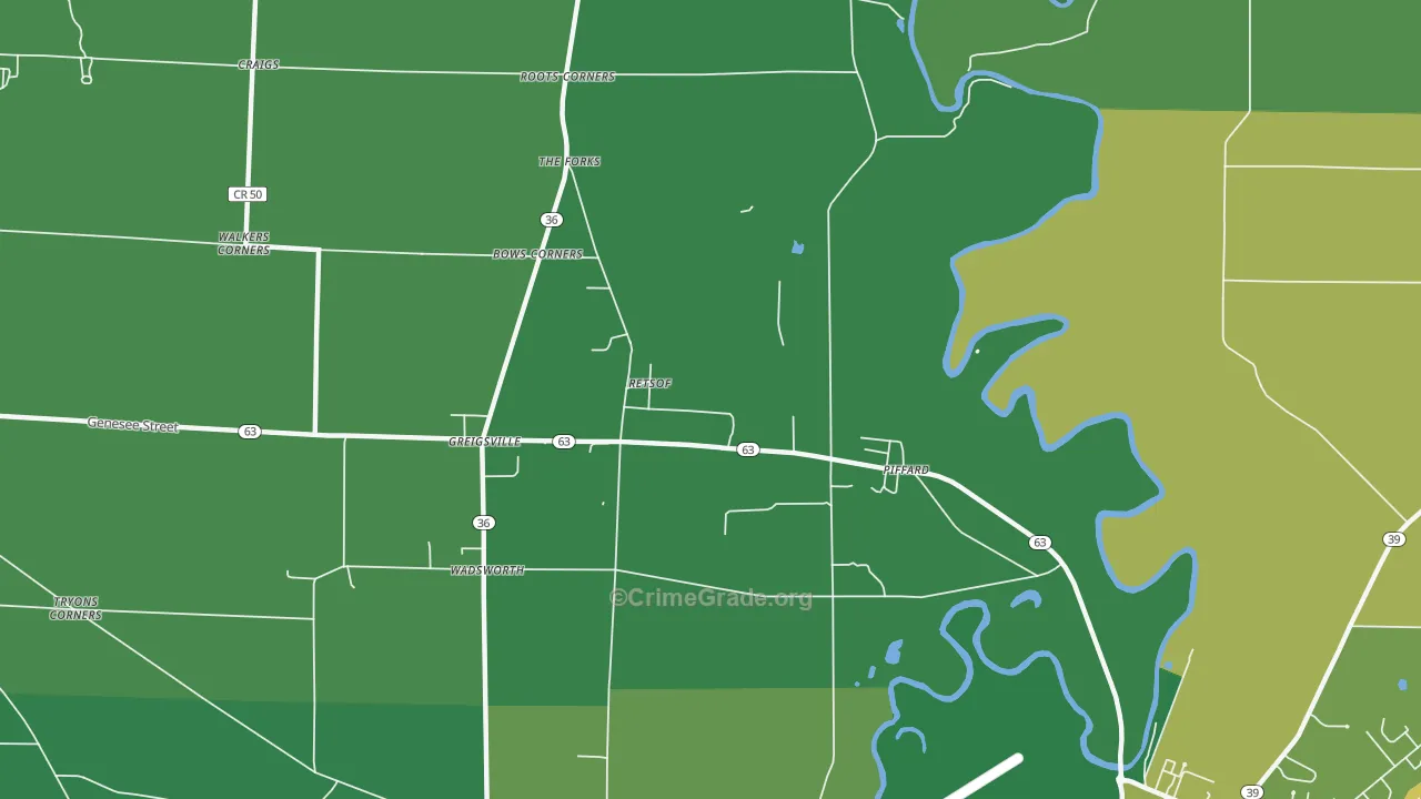 Retsof, NY Map of Vandalism Rates