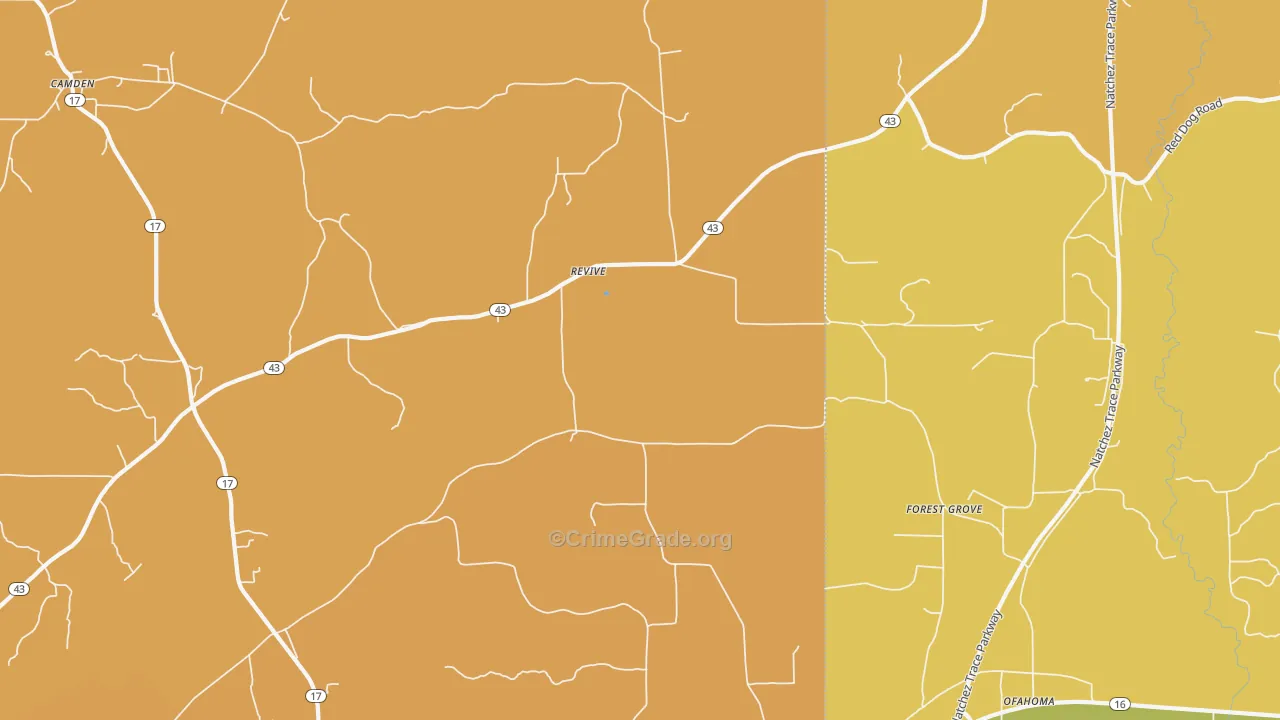 Revive, MS Map of Vandalism Rates