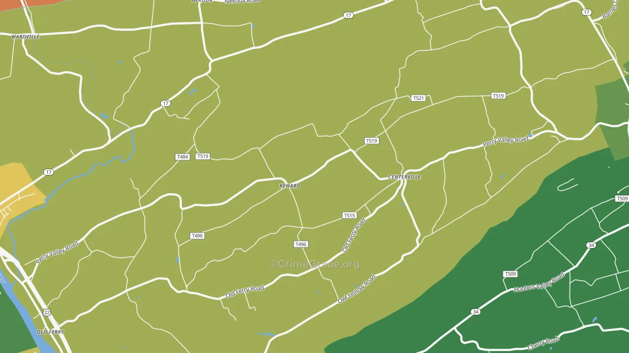 Reward, PA Map of Vandalism Rates
