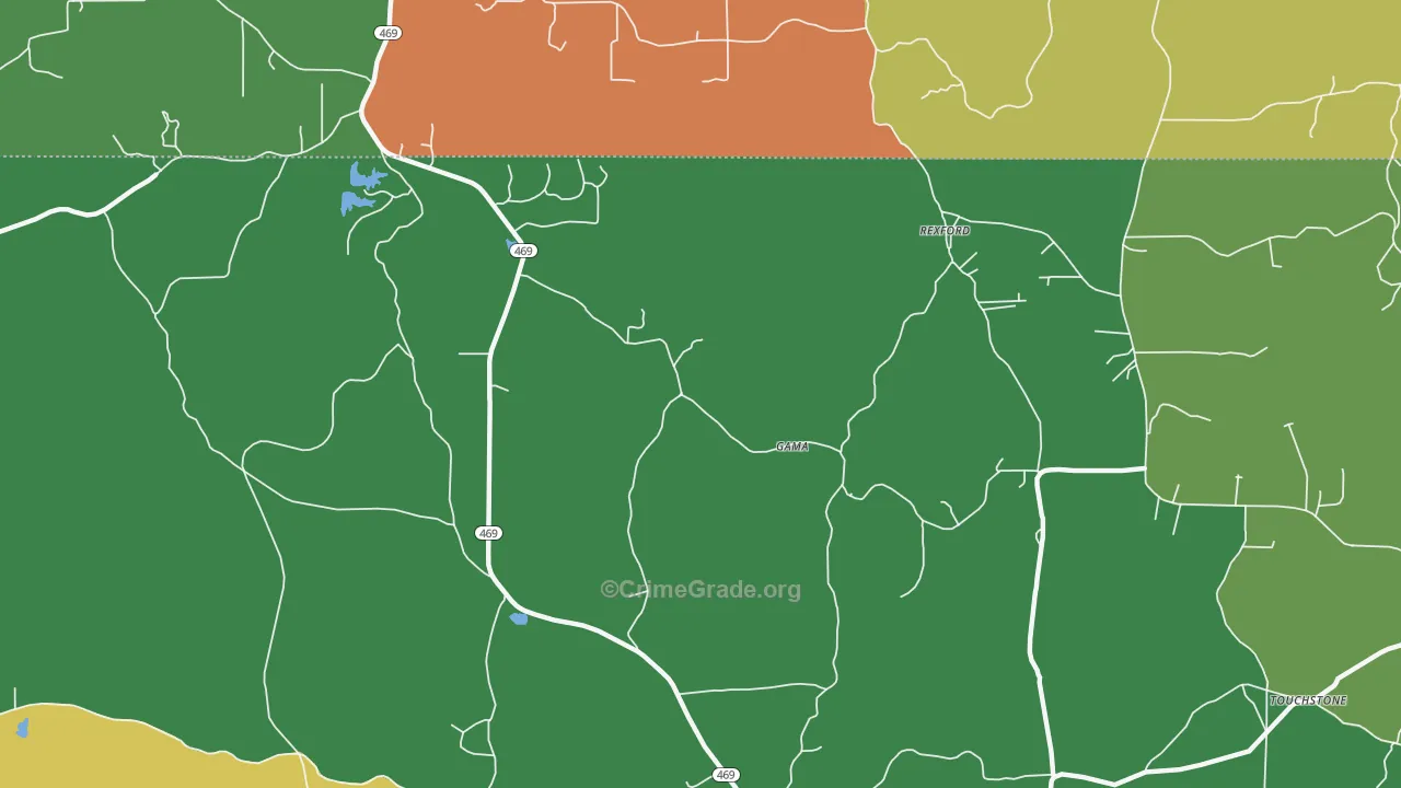 Rexford, MS Map of Vandalism Rates