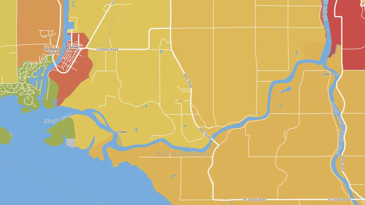Rexville, WA Map of Vandalism Rates