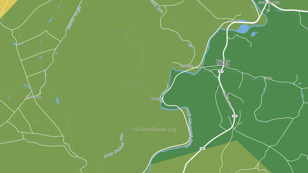 Reynolds, PA Map of Vandalism Rates