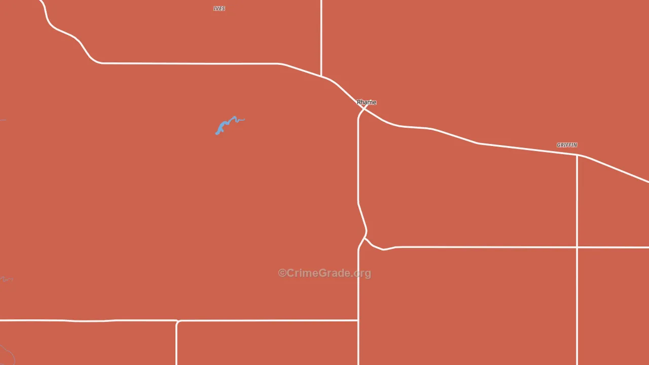 Rhame, ND Map of Vandalism Rates