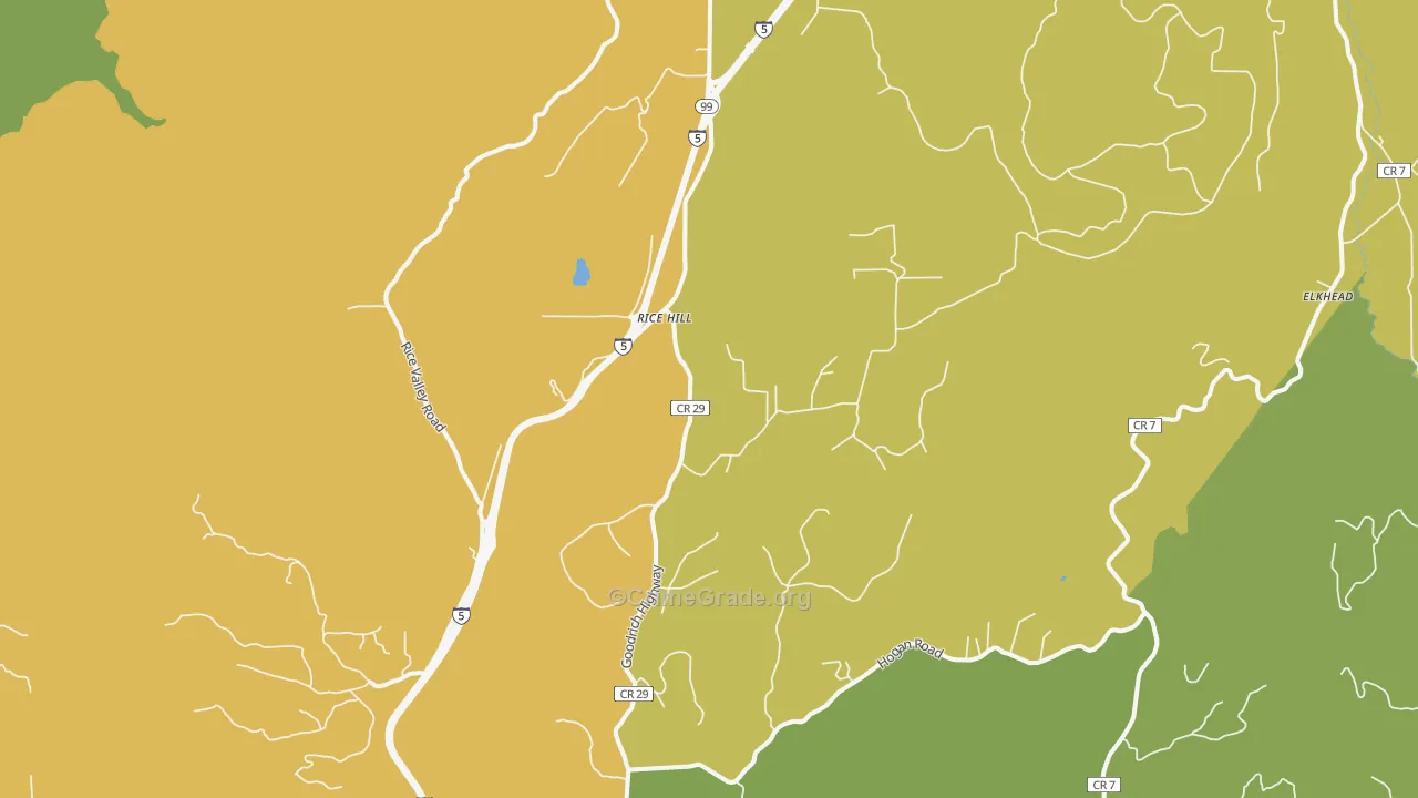 Rice Hill, OR Map of Vandalism Rates