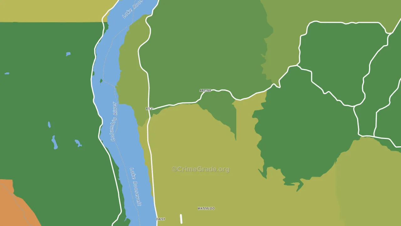 Rice, WA Map of Vandalism Rates