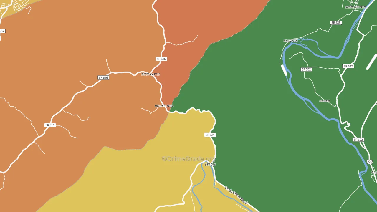 Rich Patch, VA Map of Vandalism Rates