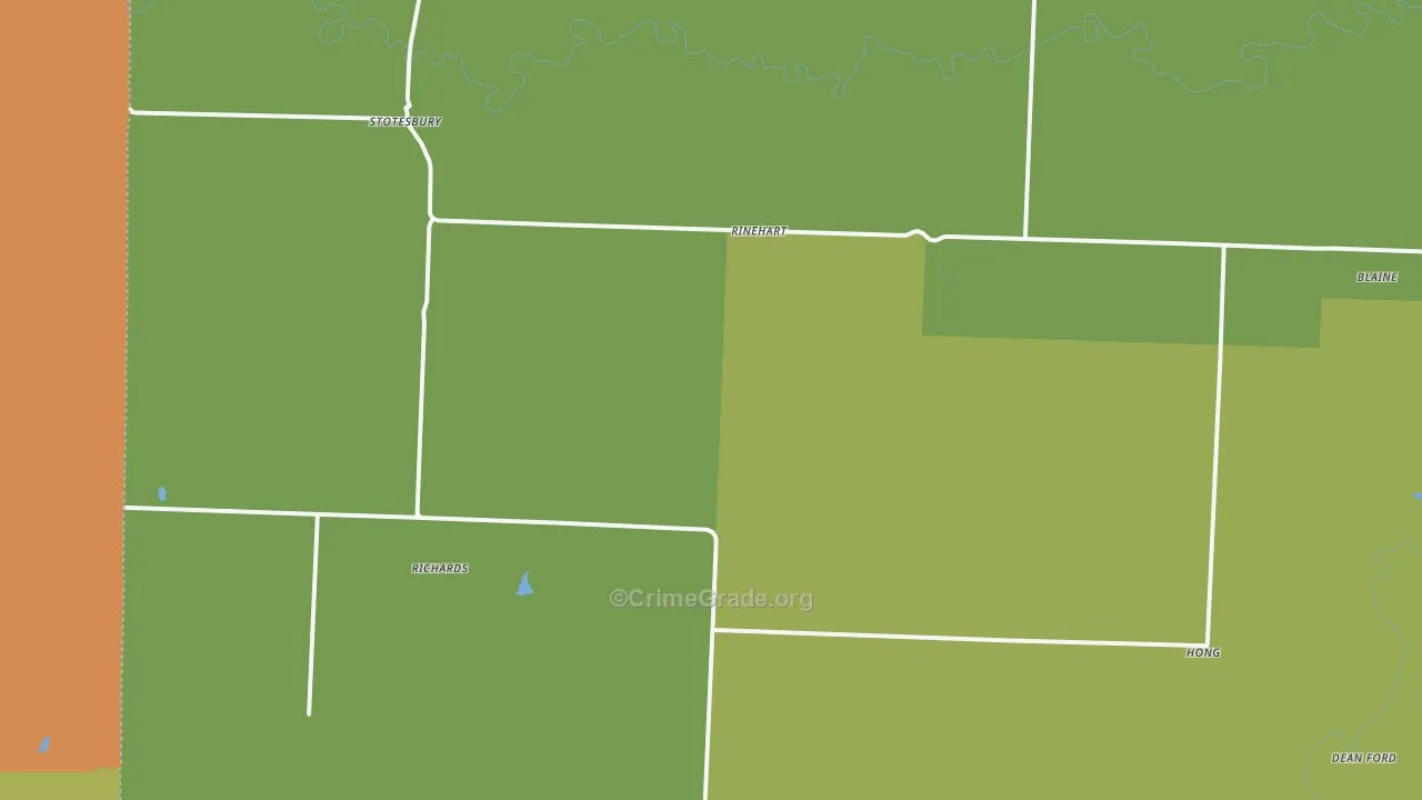 Richards, MO Map of Vandalism Rates