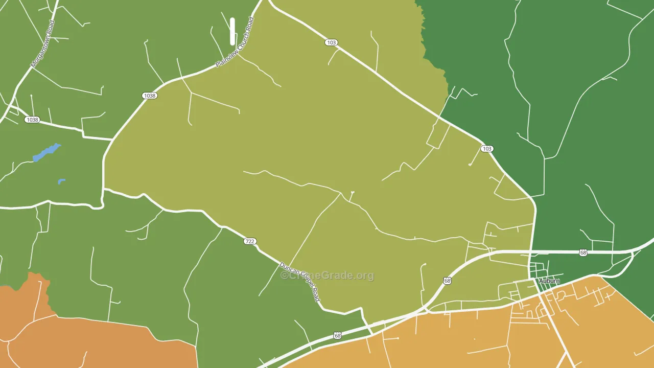 Richelieu, KY Map of Vandalism Rates