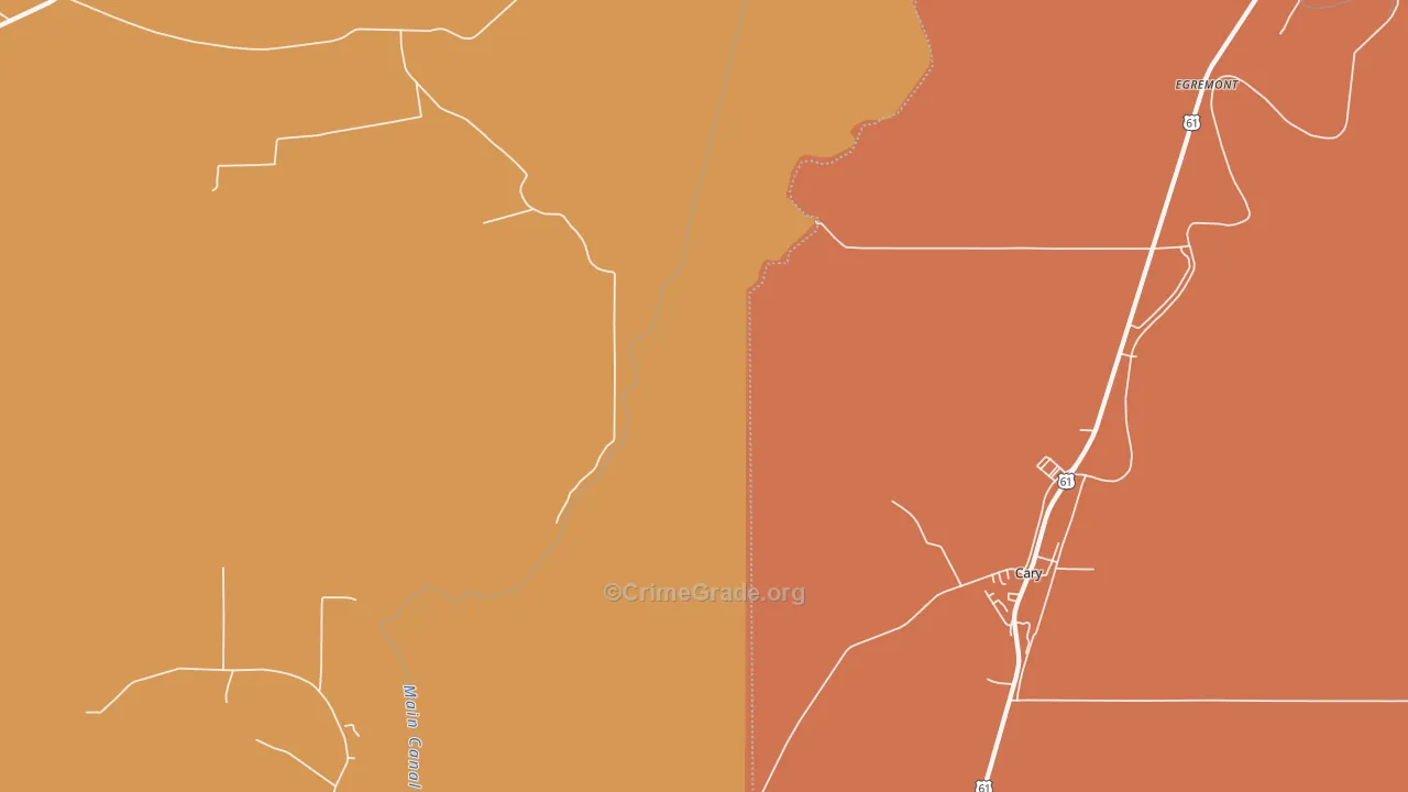 Richey, MS Map of Vandalism Rates