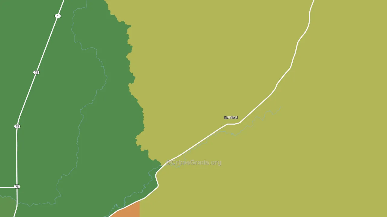 Richfield, ID Map of Vandalism Rates