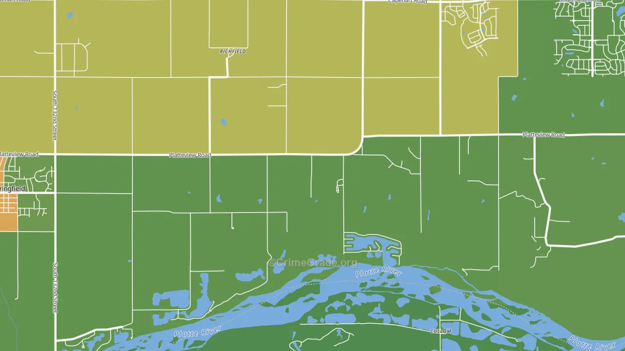 Richfield, NE Map of Vandalism Rates
