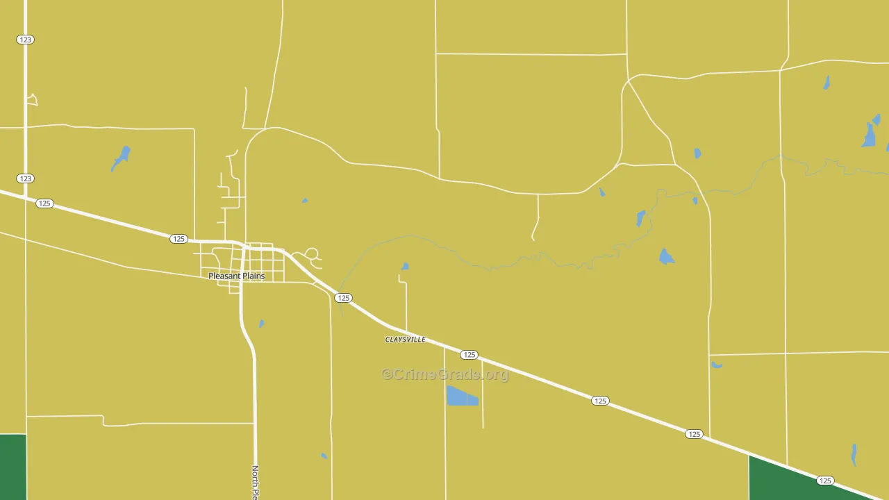 Richland, IL Map of Vandalism Rates