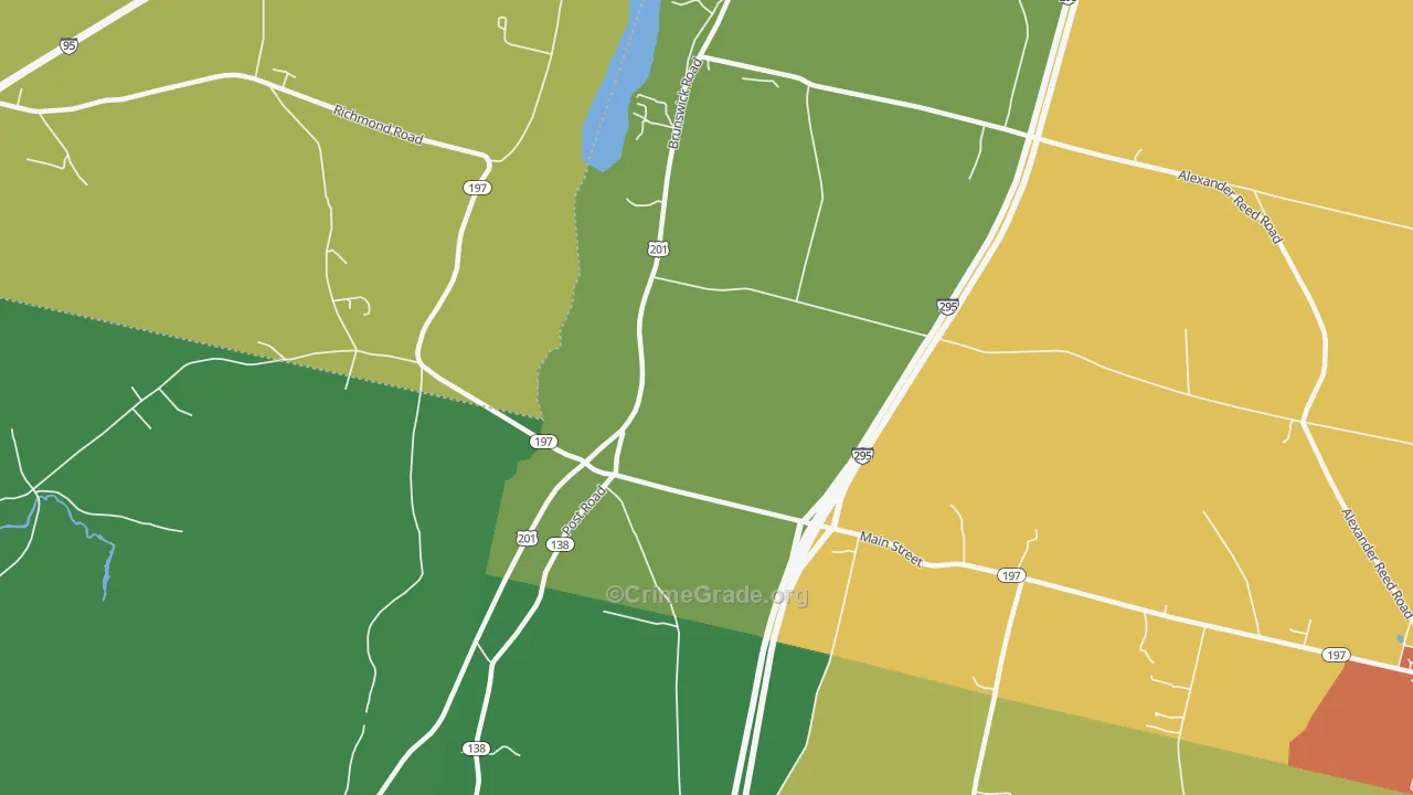 Richmond Corner, ME Map of Vandalism Rates