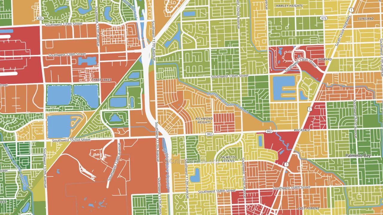 Richmond Heights, FL Map of Vandalism Rates