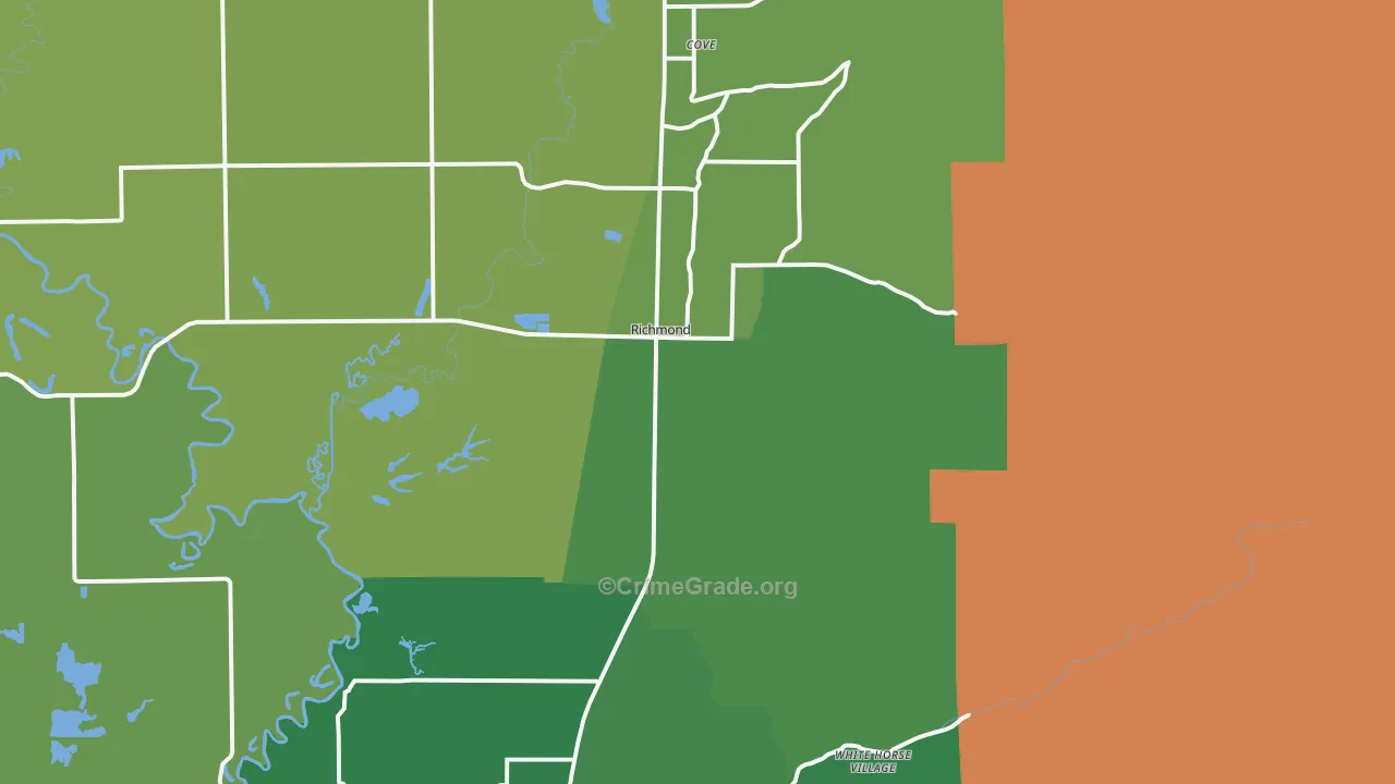 Richmond, UT Map of Vandalism Rates