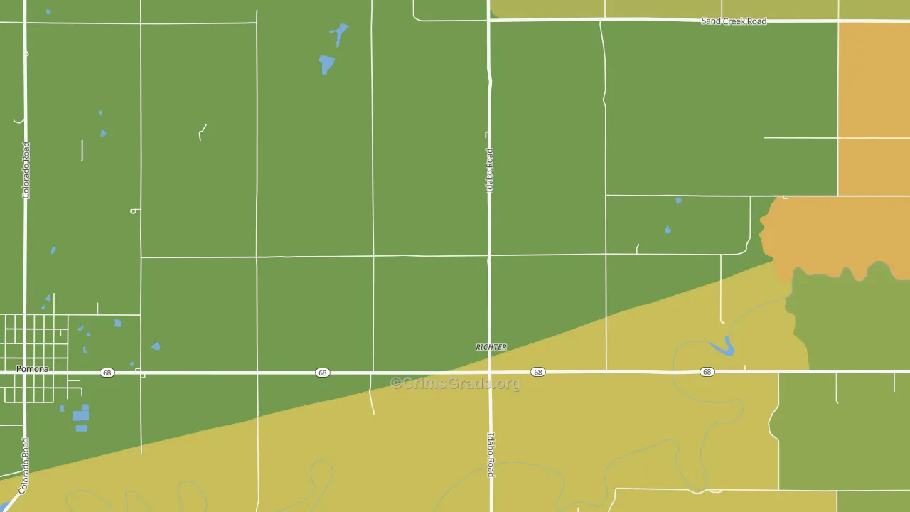 Richter, KS Map of Vandalism Rates