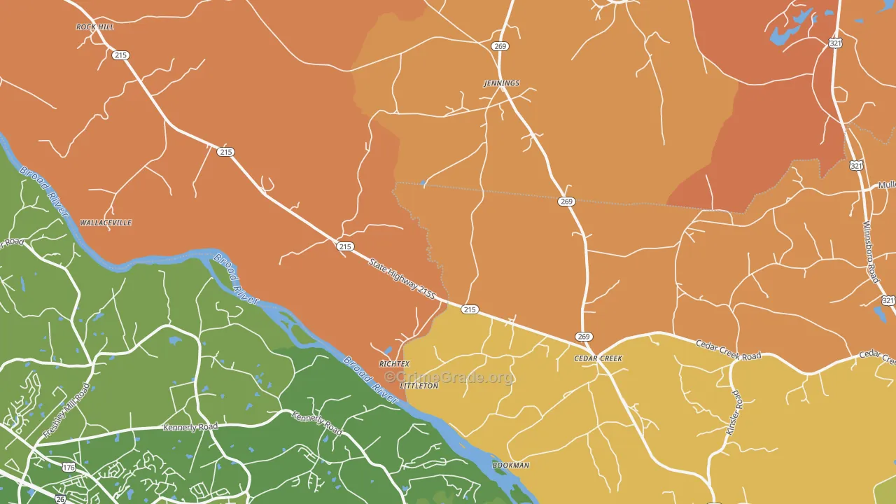 Richtex, SC Map of Vandalism Rates