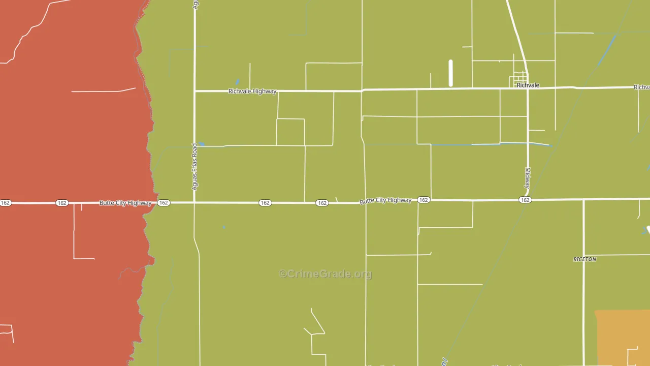 Richvale, CA Map of Vandalism Rates