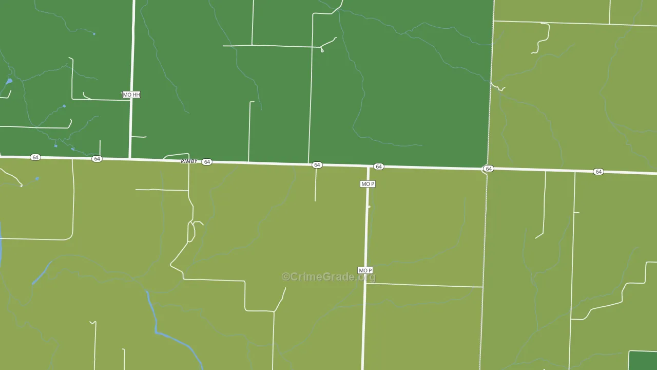 Rimby, MO Map of Vandalism Rates