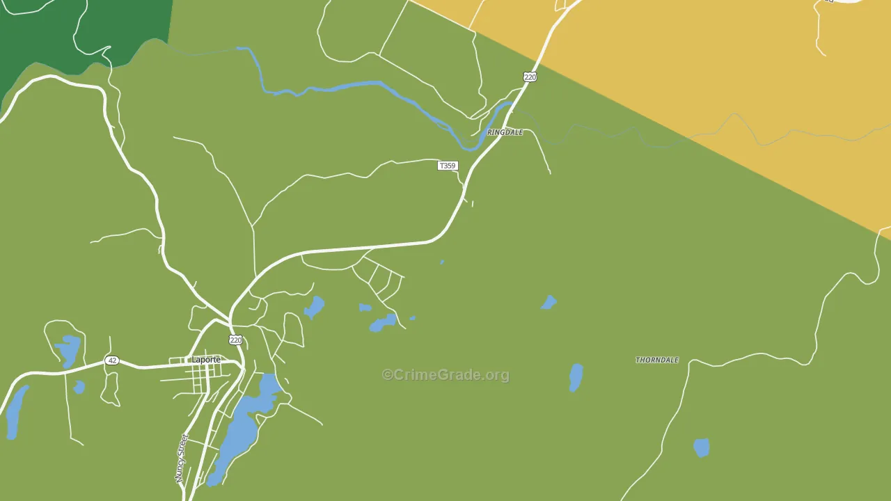 Ringdale, PA Map of Vandalism Rates