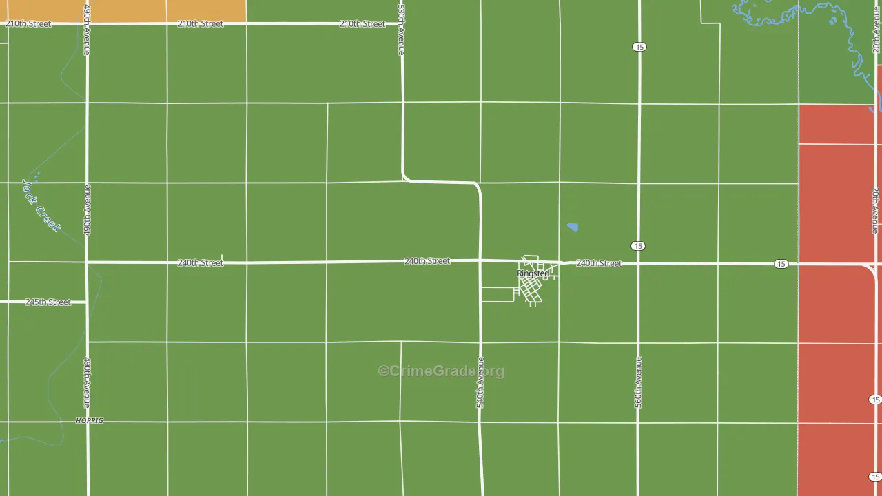 Ringsted, IA Map of Vandalism Rates