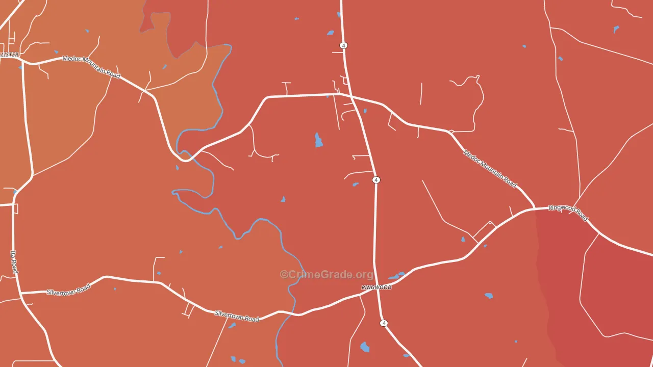 Ringwood, NC Map of Vandalism Rates