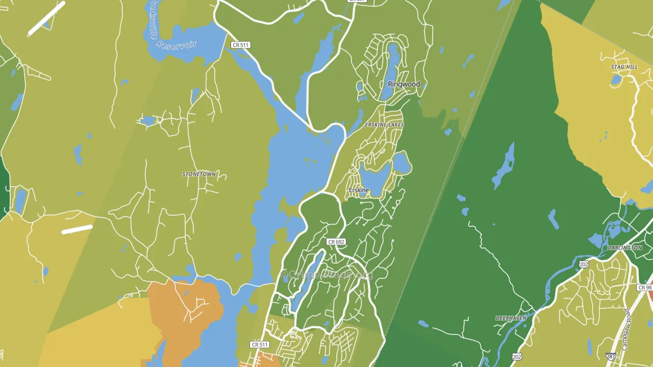 Ringwood, NJ Map of Vandalism Rates