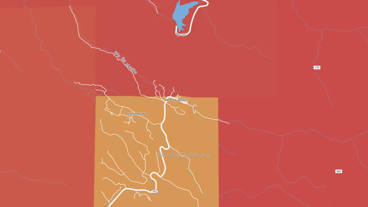 Rio en Medio, NM Map of Vandalism Rates