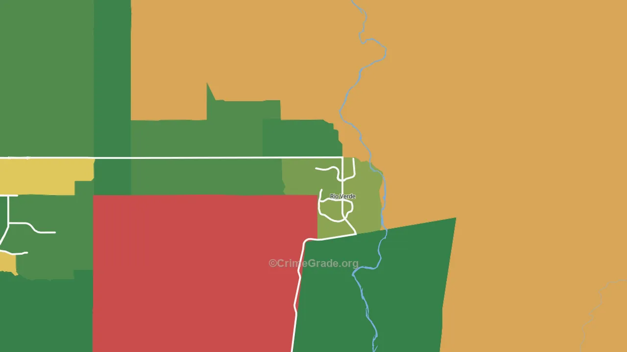 Rio Verde, AZ Map of Vandalism Rates