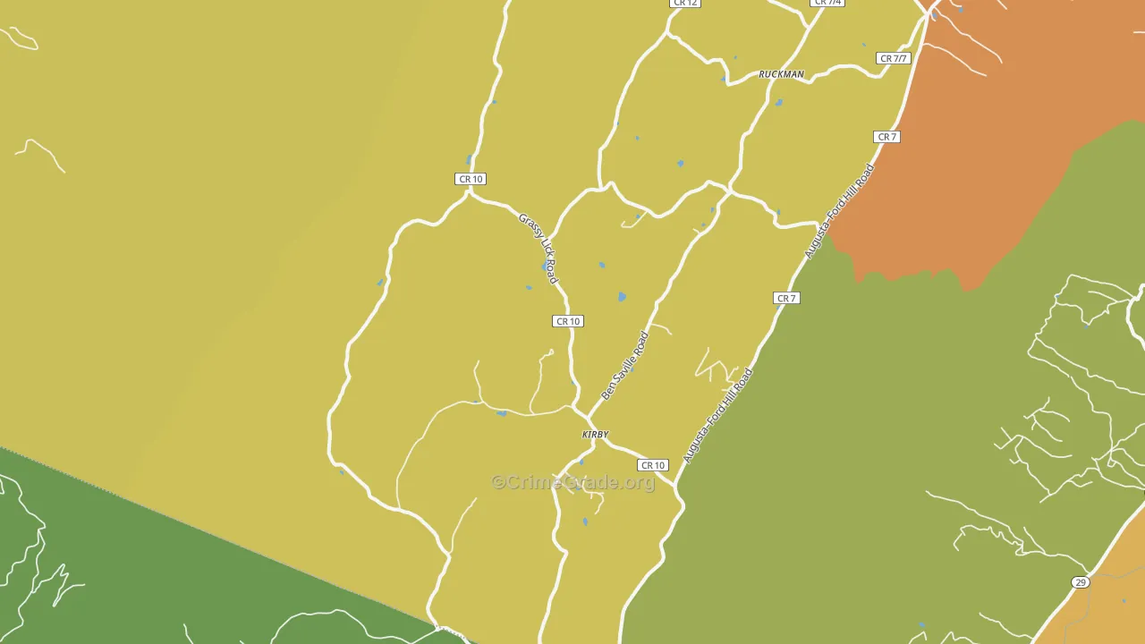 Rio, WV Map of Vandalism Rates