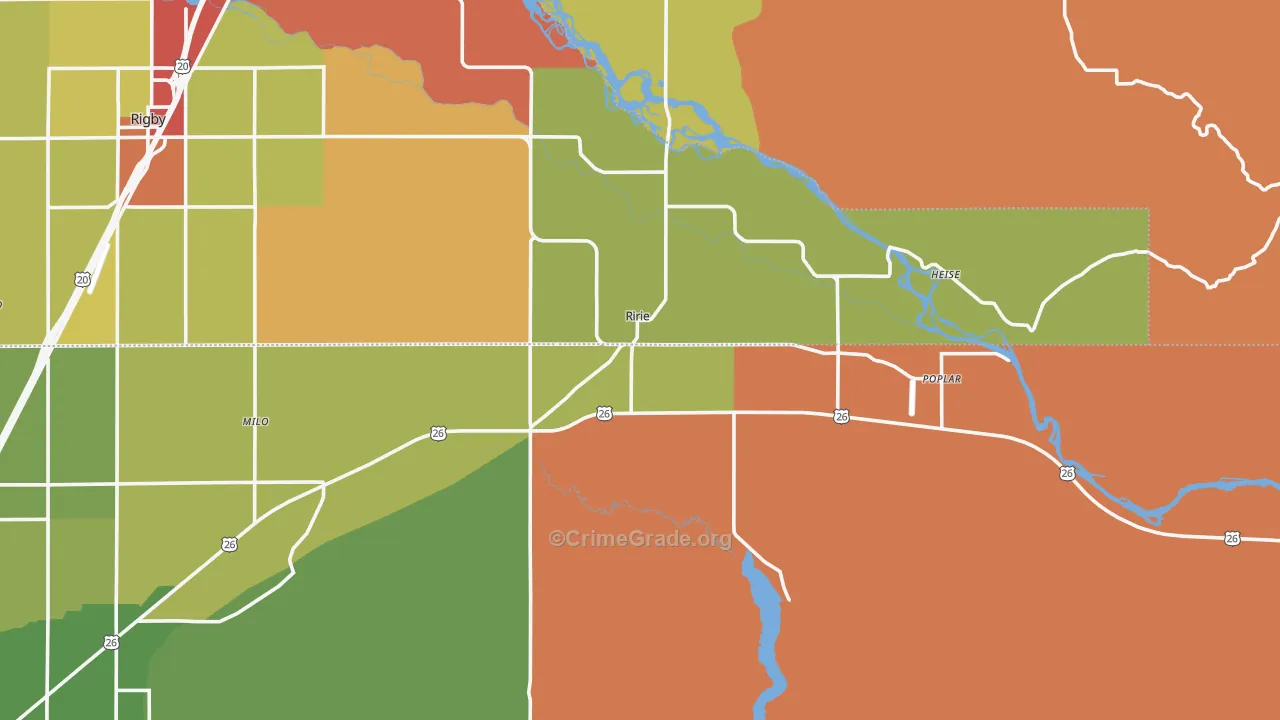 Ririe, ID Map of Vandalism Rates