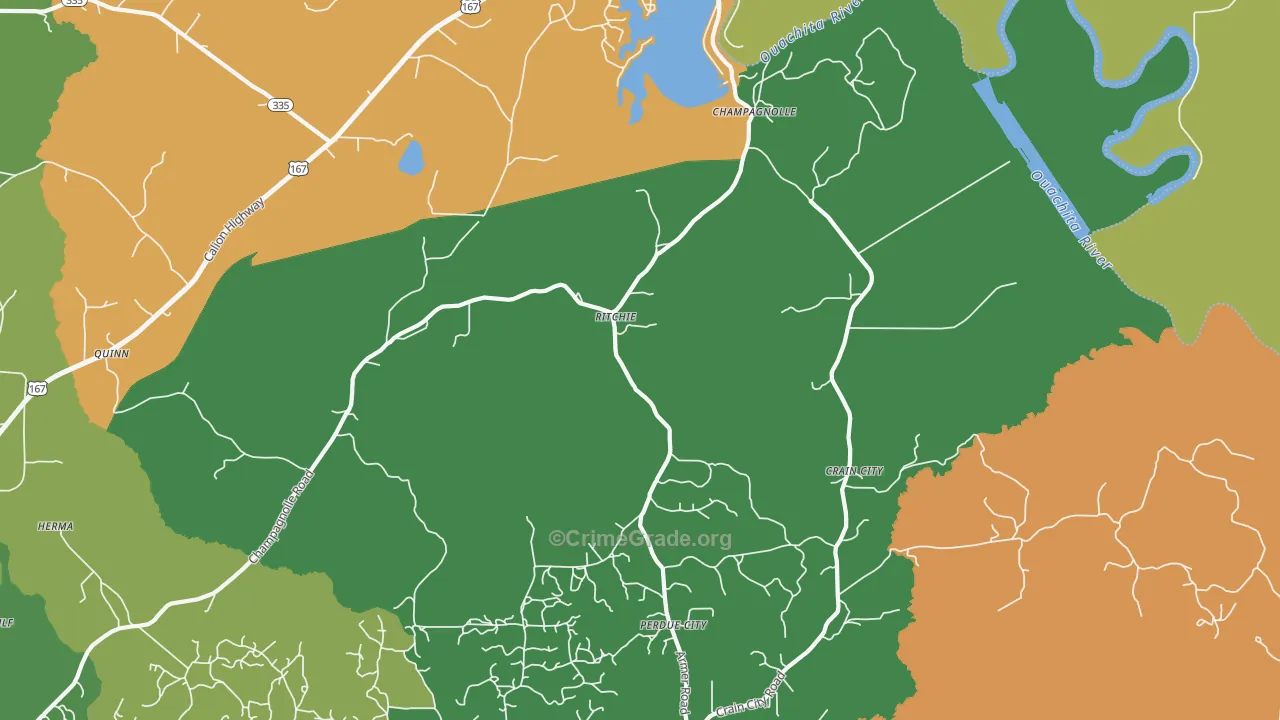 Ritchie, AR Map of Vandalism Rates