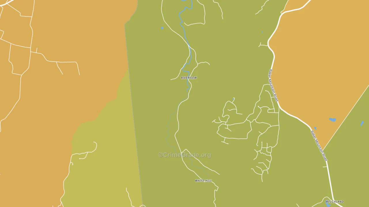Riverview, TN Map of Vandalism Rates